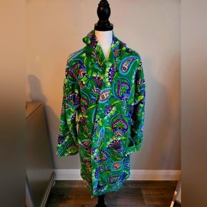 Vera Bradley hooded plush robe. Size L/xl